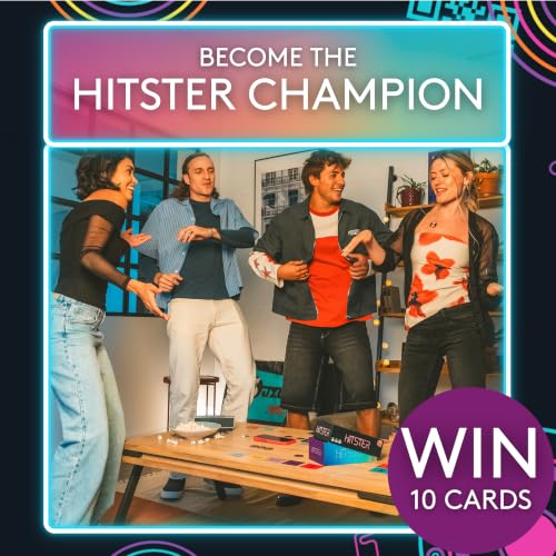 Jumbo Hitster - The Music Fun Party Quiz Card Game, 2-10 Players - 300 Plus Iconic Music Hits - Great for Adult and Family Game Night