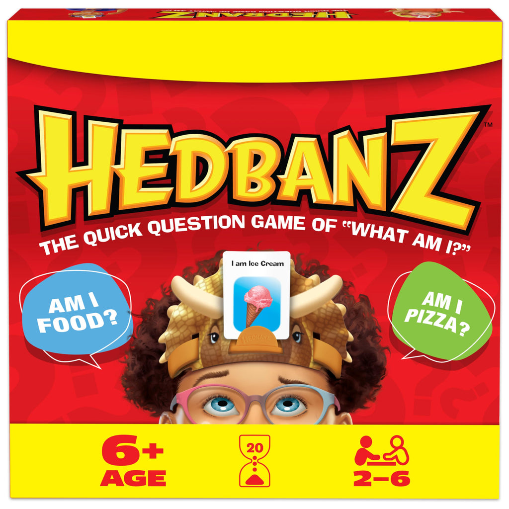 Spin Master Games Hedbanz Picture Guessing Game for Family Game Night | Hilarious Guessing Game of "What Am I?" with Easy-to-Read Picture Cards, Builds Deductive Reasoning, 2-6 Players, Ages 6+