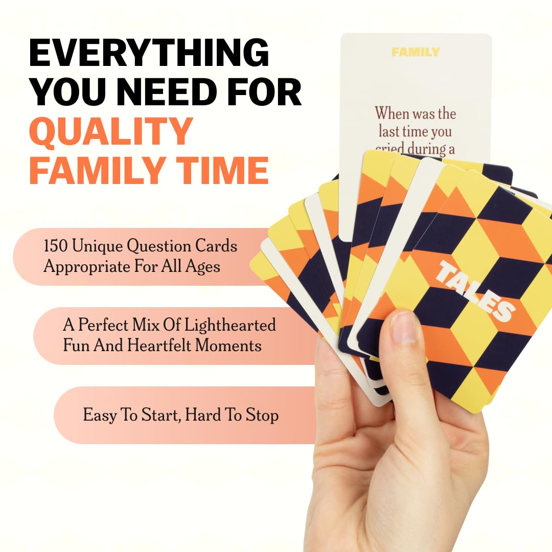 TALES 150 Conversation Cards, Family Edition, Create Meaningful Connections