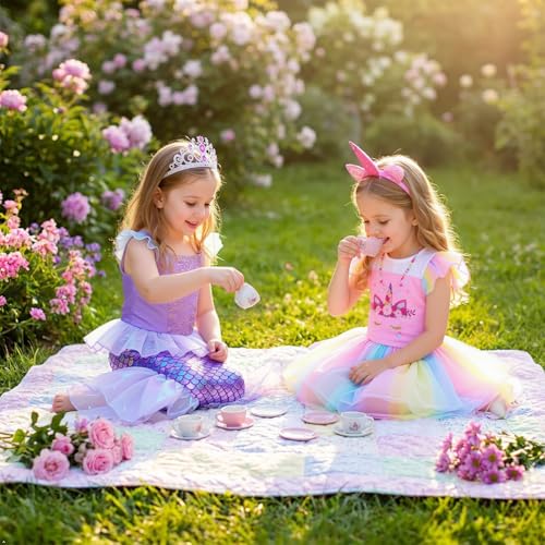Meland Princess Dress Up Trunk for Girls 3-8, Toys Gift Set for Holidays