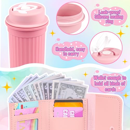 Oisacirg Play Purse with Watch, Phone, Pretend Play Toys for Girls Ages 3-8 | 32Pcs Role Play Set with Handbag, Water Bottle, Scarf, Pretend Makeup, Birthday Gifts, Mom-Daughter Bonding, Multi-Scene Play