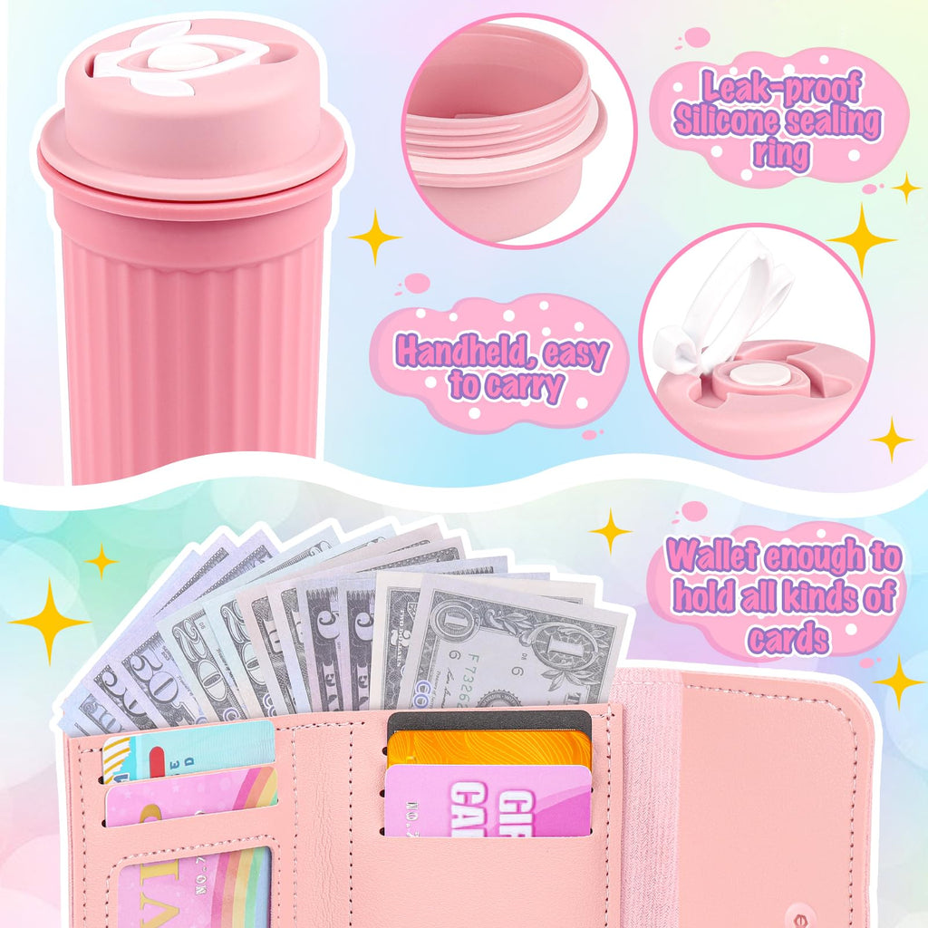 Oisacirg Play Purse with Watch, Phone, Pretend Play Toys for Girls Ages 3-8 | 32Pcs Role Play Set with Handbag, Water Bottle, Scarf, Pretend Makeup, Birthday Gifts, Mom-Daughter Bonding, Multi-Scene Play