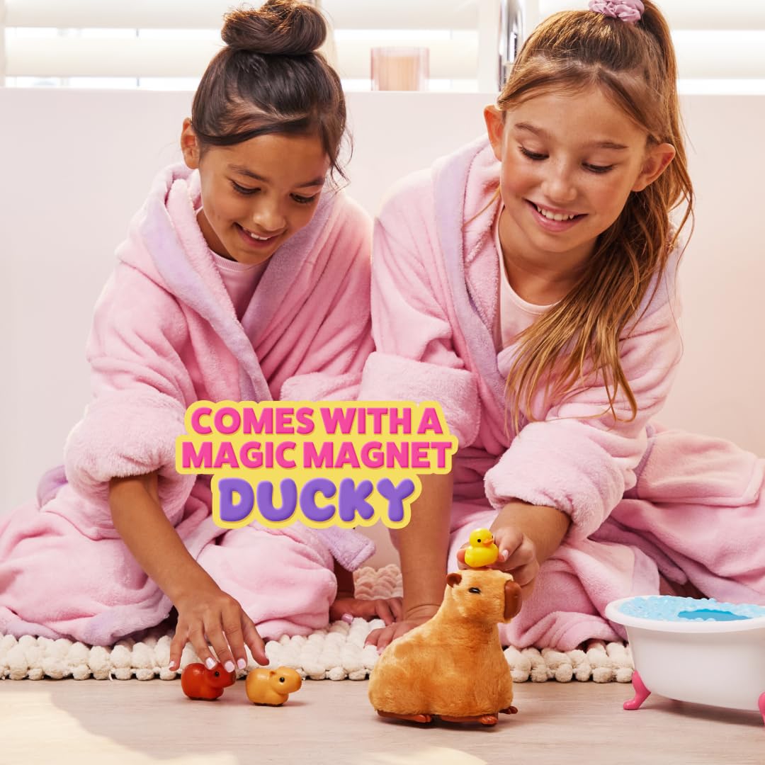 Pets Alive Mommy Capybara and Baby Surprise by ZURU | Surprise babies to reveal; babies magically follow mommy; interactive robotic pet; unbox & collect; gift for kids