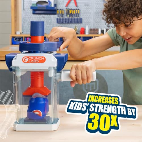 CrunchLabs by Mark Rober, The Crunchinator, STEM Toys for Ages 8-13 | Inspired by Mark Rober, 3 interchangeable plates, contained chamber, and phone holder; science kits for kids ages 8+