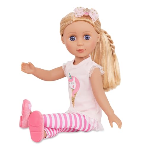 Glitter Girls 14-Inch Fashion Doll Lacy, Blonde Hair, Pink Outfit, Dolls