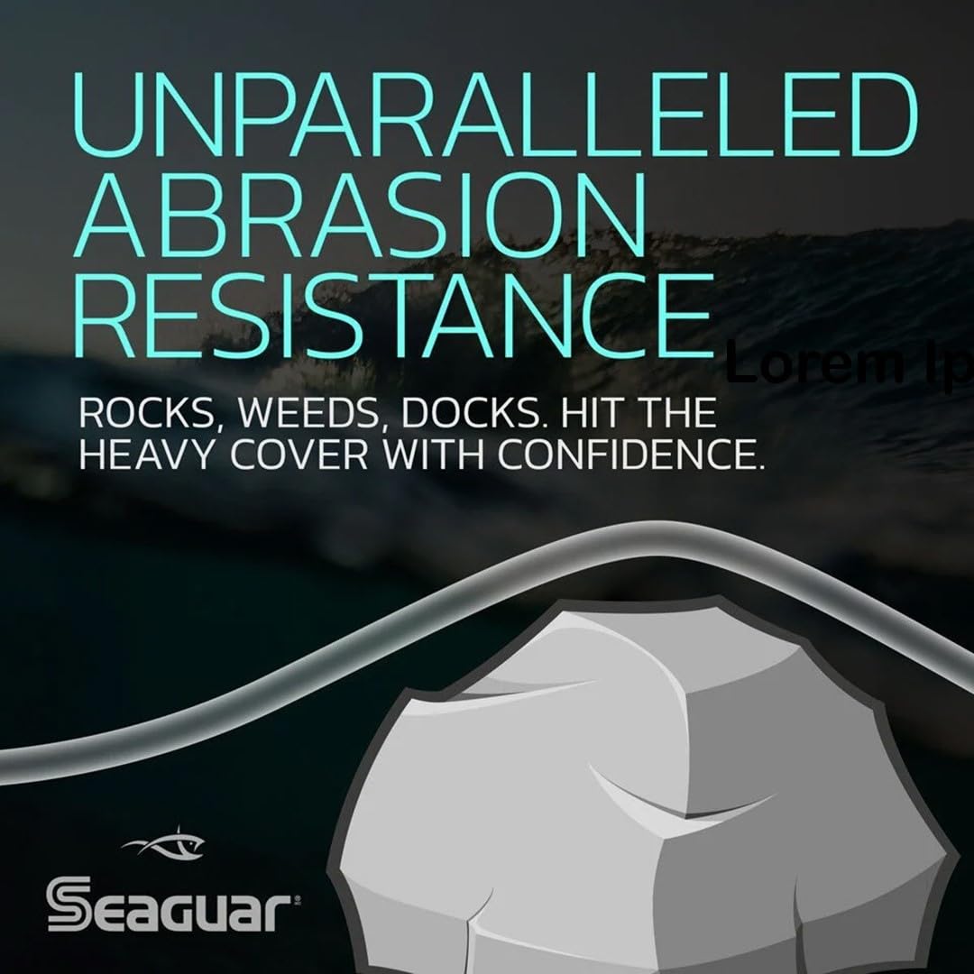 Seaguar Blue Label Fishing Leader Line for Saltwater, 100% Fluorocarbon, Clear, Multiple Sizes