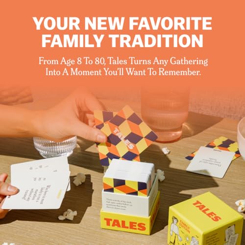 TALES 150 Conversation Cards, Family Edition, Create Meaningful Connections