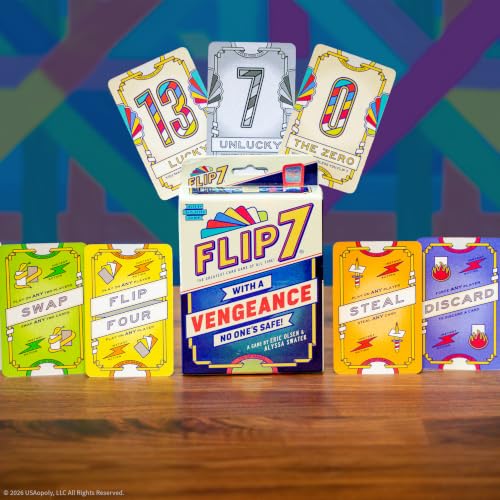 Flip 7: With a Vengeance Card Game, Same Addictive Press-Your-Luck Gameplay