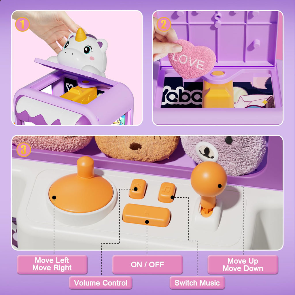 Claw Machine for Kids Girl, Vending Machines Toys for Girls 3 4 5 6 7 8 | Unicorns Girls Toys Age 6-8 4-5, Arcades Game Party Toy age 6-7,Ideas Birthday Gifts for Girl 4 5 6 9 Year Old