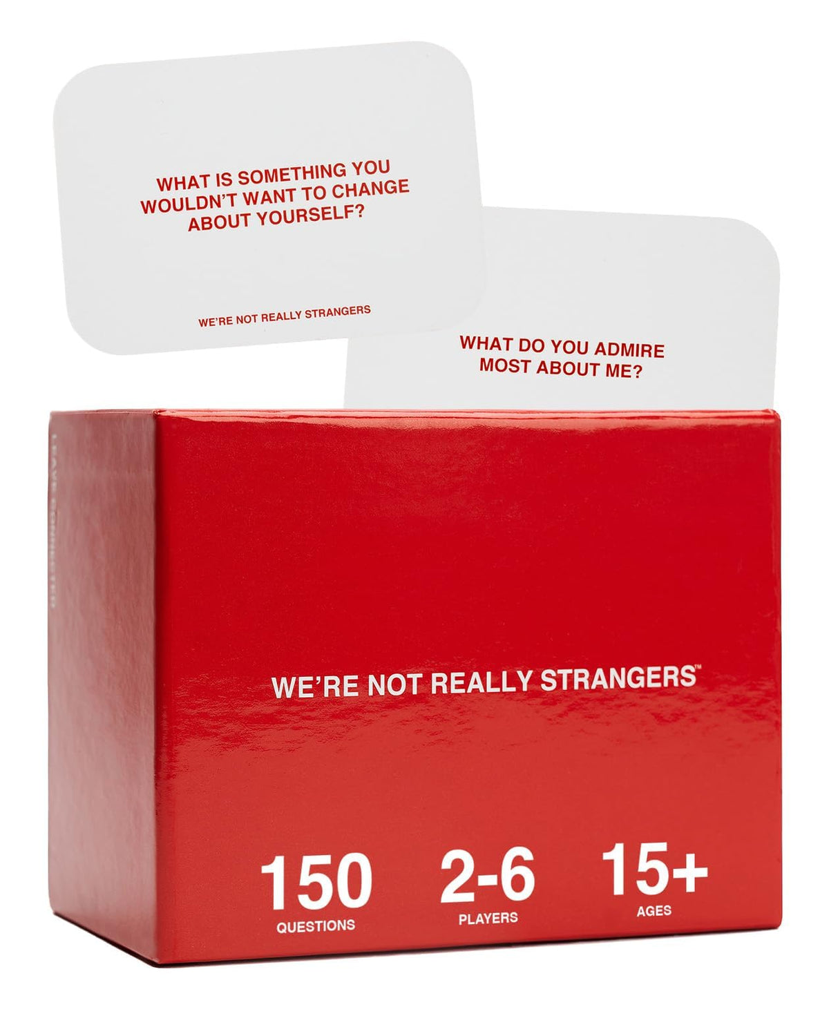 WE'RE NOT REALLY STRANGERS Card Game, Conversation Card Game for Adults | 150 Cards for Adults, Teens, Couples, & Strangers - Icebreaker Questions for Game Night or Date Night, Ages 15+, 2-6 Players