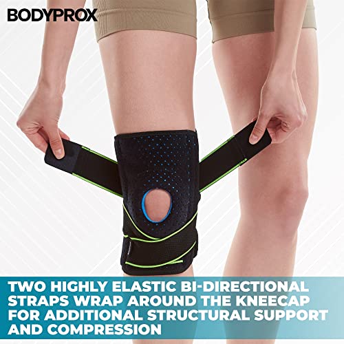 Bodyprox Knee Brace with Side Stabilizers & Patella Gel Pad Support | Knee brace for women, knee brace for men; helps support knee pain and steady daily movement.