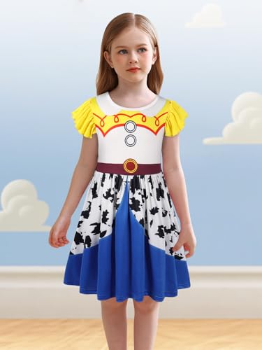 Cowgirl Costume Girls Toddler Princess Dress Up Halloween Cosplay Outfits