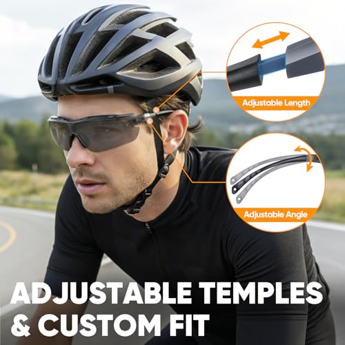 TICONN Anti-Fog Safety Glasses for Men & Women, ANSI Z87.1 Eye Goggles | UV Eye Protection, Adjustable Arms, Lightweight Frame, Scratch-Resistant Lenses, Perfect for Construction, Cycling
