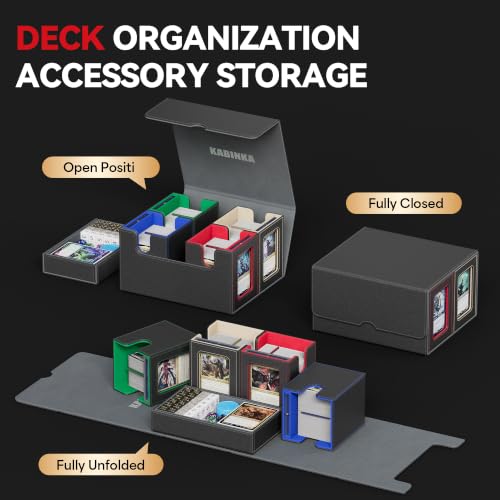 Kabinka 5-in-1 MTG Commander Deck Box, Holds 400+ Double-Sleeved Cards