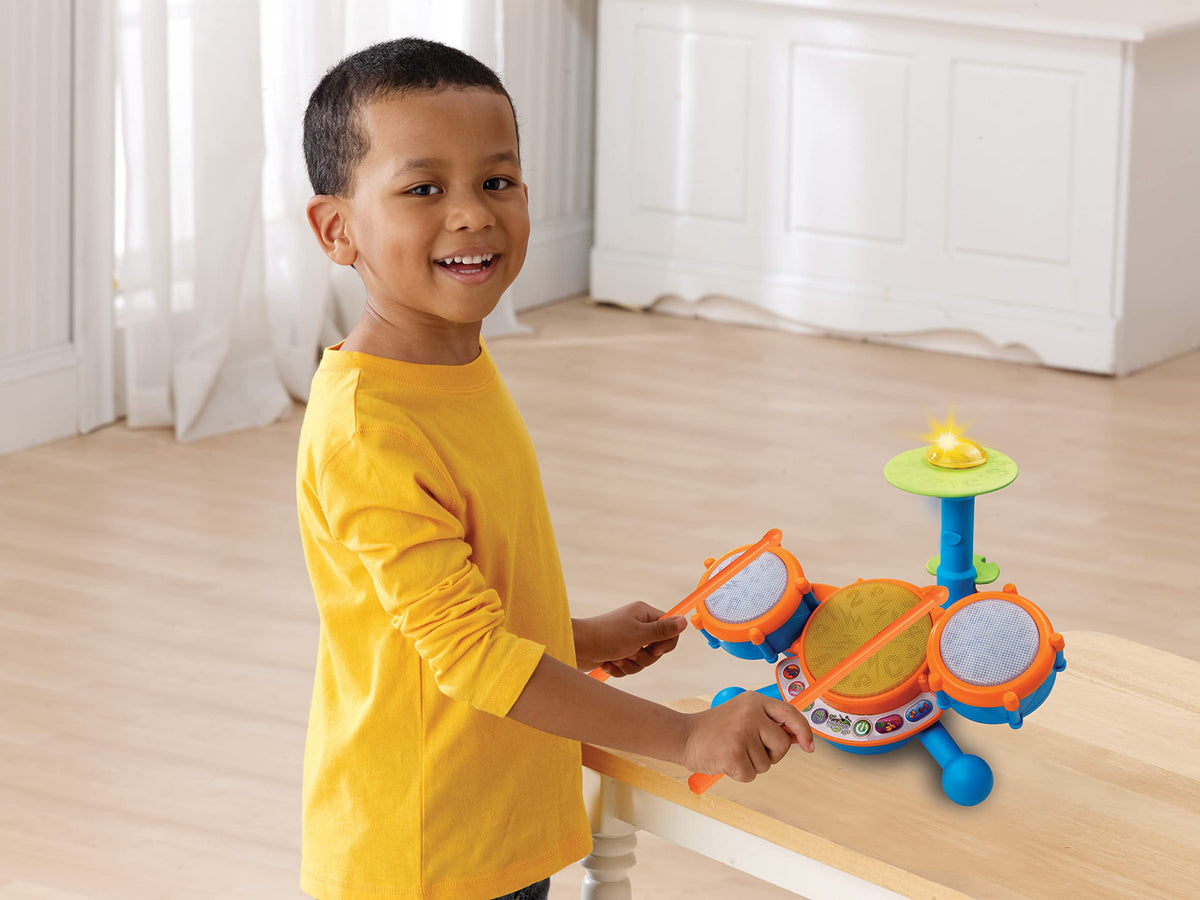 VTech KidiBeats Kids Drum Set, Orange