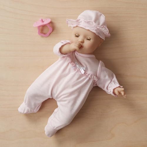 Melissa & Doug Mine to Love Jenna 12" Baby Doll with Moving Eyes, Thumb & Pacifier Sucking Action, Doll Clothes & Accessories, Toddler Toys for Girls & Boys Ages 18 Mo+