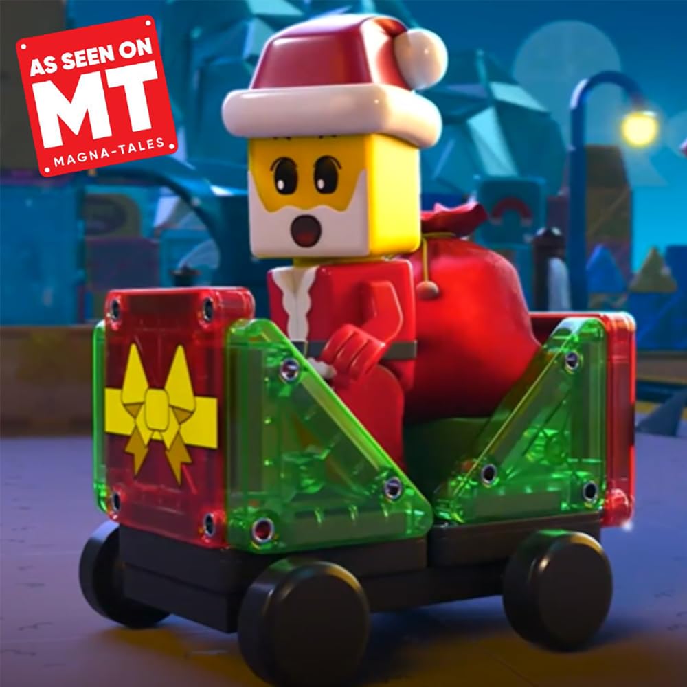 MAGNA-TILES microMAGS Advent Calendar 34-Piece Magnetic Construction Set, The Original Magnetic Building Brand