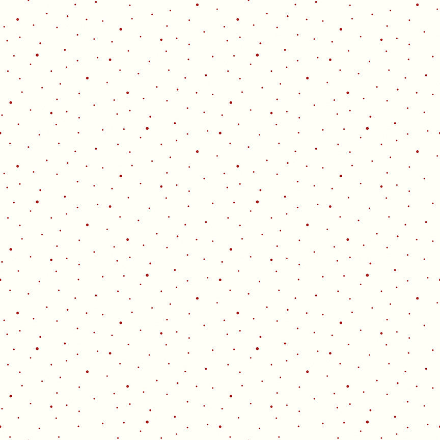 Dapple Dot Barn Red Yardage | Riley Blake Designs Basic | Sold by the Yard