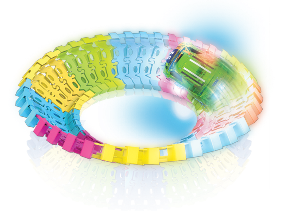 Twister Tracks 221 (11 feet) Neon Glow Track + 1 Car Set