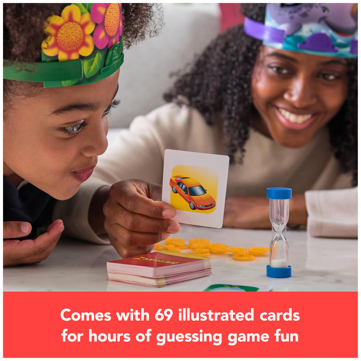 Spin Master Games Hedbanz Picture Guessing Game for Family Game Night | Hilarious Guessing Game of "What Am I?" with Easy-to-Read Picture Cards, Builds Deductive Reasoning, 2-6 Players, Ages 6+