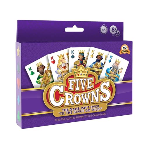 Five Crowns Rummy Style Card Game for Kids and Adults, Family Game Night | Family Game Night, Travel Games, Screen-Free, Holiday Game, Playing Cards, Award-Winning
