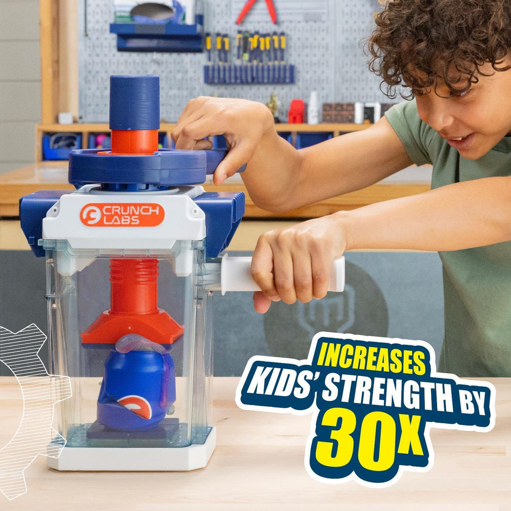 CrunchLabs by Mark Rober, The Crunchinator, STEM Toys for Ages 8-13 | Inspired by Mark Rober, 3 interchangeable plates, contained chamber, and phone holder; science kits for kids ages 8+