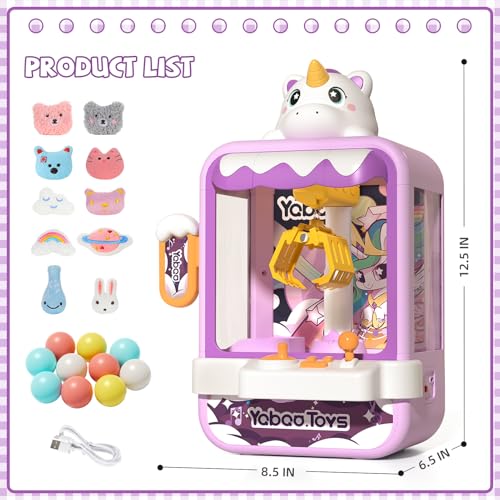 Claw Machine for Kids Girl, Vending Machines Toys for Girls 3 4 5 6 7 8 | Unicorns Girls Toys Age 6-8 4-5, Arcades Game Party Toy age 6-7,Ideas Birthday Gifts for Girl 4 5 6 9 Year Old