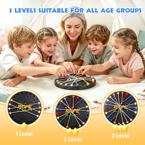 Lartoys Rope Untangling Puzzle Game, Logic Brain Game for Kids & Adults