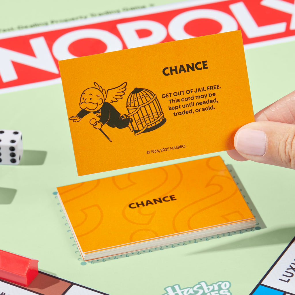 Monopoly Board Game | Classic Game with Storage Tray and Larger Tokens | Ages 8+ | 2 to 6 Players | Family Games for Kids and Adults | Kids Gifts