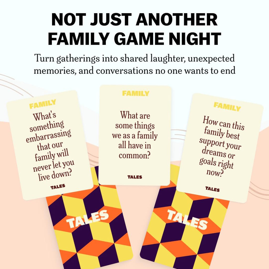 TALES 150 Conversation Cards, Family Edition, Create Meaningful Connections