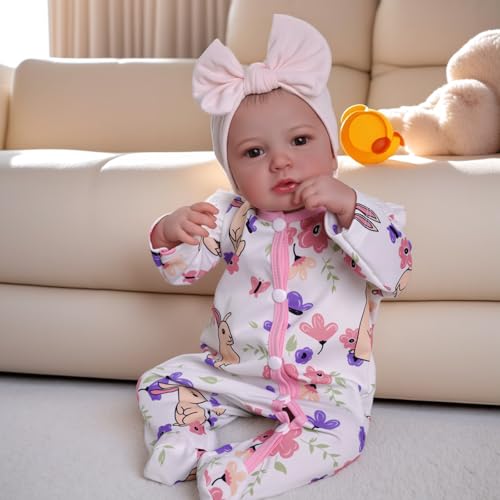 BABESIDE Reborn Baby Dolls - 20 Inch Cute Soft Vinyl Realistic Baby Doll | Real Life Baby Dolls with Complete Accessories Perfect for Cuddling, Playtime, and Gift Giving