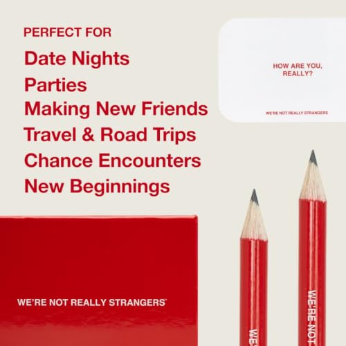 WE'RE NOT REALLY STRANGERS Card Game, Conversation Card Game for Adults | 150 Cards for Adults, Teens, Couples, & Strangers - Icebreaker Questions for Game Night or Date Night, Ages 15+, 2-6 Players