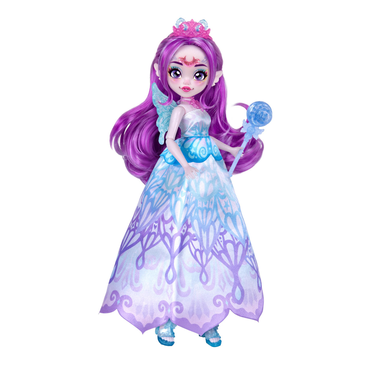 Magic Mixies Pixie Supremes Magic Mirror, Skylar Butterfly Doll | Mix potion to reveal 10.5in posable doll, 50+ lights & sounds, 2 outfits; Amazon Exclusive toy for kids