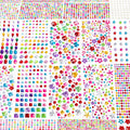 6124Pcs Gem Stickers-Self-Adhesive Face Jewelry Stickers, Acrylic Gems DIY Crafts, Sparkling Heart-Shaped Rhinestone for Kids, for Party & Holiday Supplies