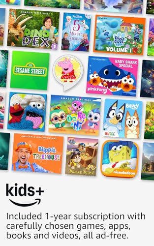 Amazon Fire HD 10 Kids tablet (newest model) ages 3-7 | Bright 10.1" HD screen with included ad-free and exclusive content, robust parental controls, 13-hr battery, 32 GB, Pink