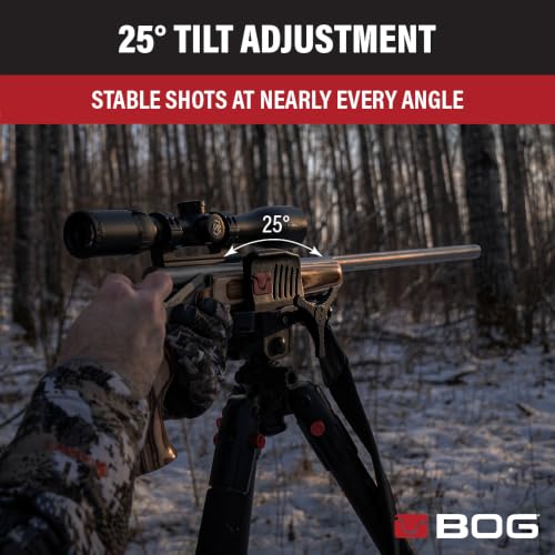 BOG DeathGrip Hunting Tripod, 7"-59", Lightweight, Gun Clamp, Shooting Rest