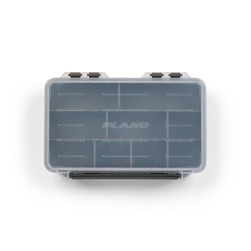 Plano StowAway 3600 Stow Tackle Box with Corrosion-Preventive Rustricor, Single Latch Design, Transparent DuraView Lid, Stackable Storage for Fishing Bait, Lures and Gear