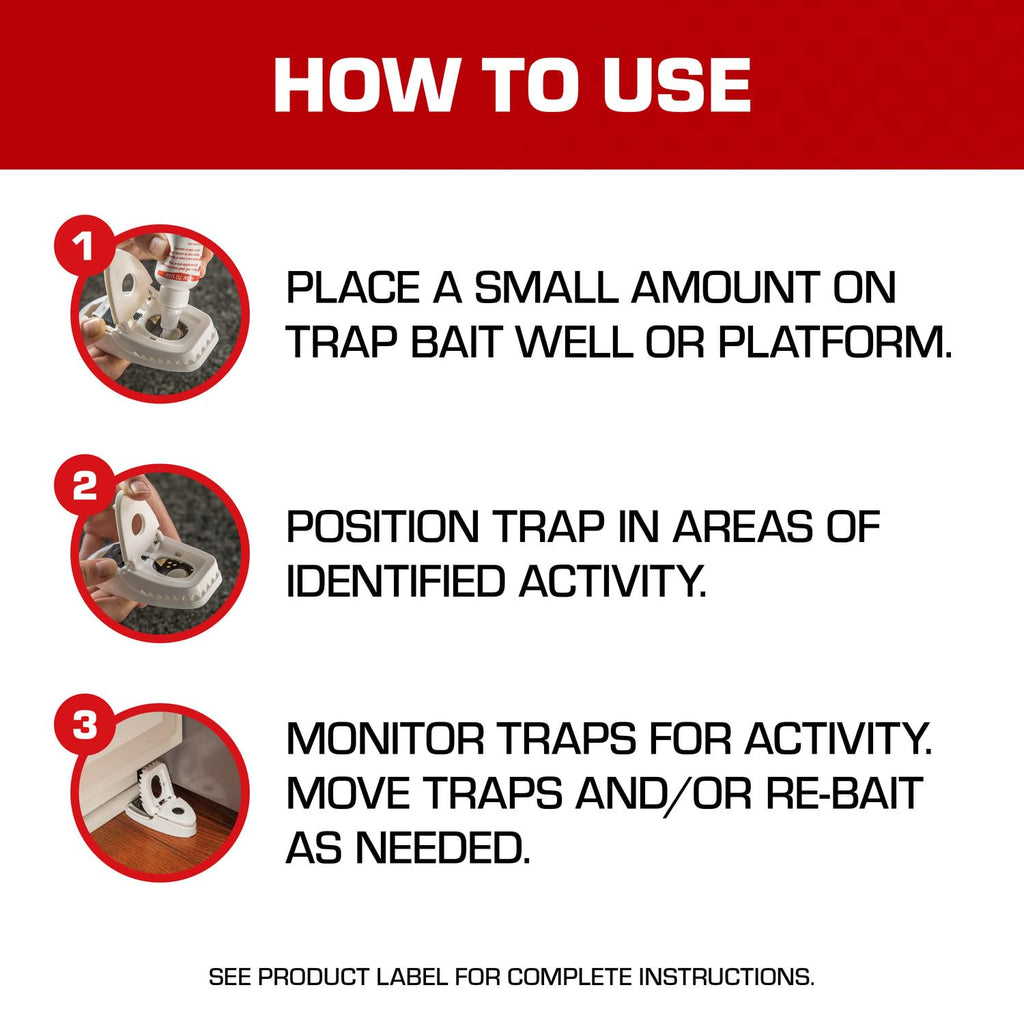 Tomcat Attractant Gel, Bait for Mouse Traps and Rat Traps, 1 oz. | Attracts Mice and Rats, Enhances Trap Effectiveness, Pre-Mixed Ready-To-Use for Any Trap, Non-Toxic for Children & Pets