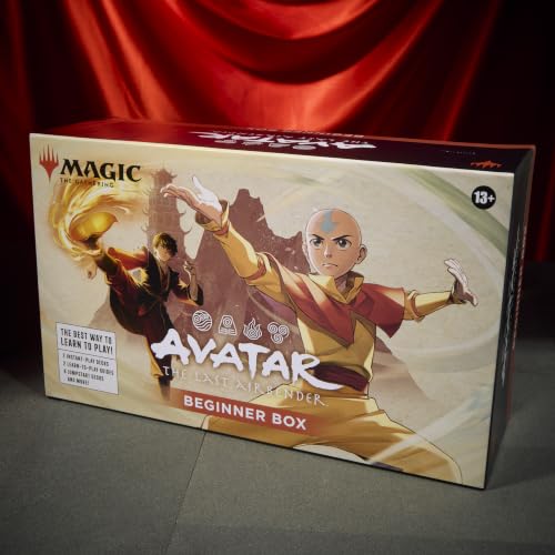 Magic: The Gathering | Avatar: The Last Airbender Beginner Box | 2-Player Card Game | Includes 2 Tutorial Decks, 8 Themed Half-Decks, 2 Playboards, 2 Spindowns, and More
