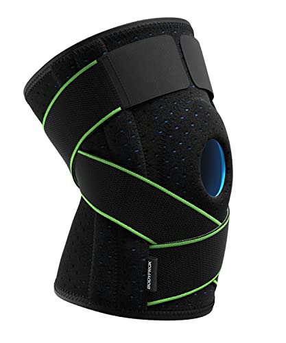 Bodyprox Knee Brace with Side Stabilizers & Patella Gel Pad Support | Knee brace for women, knee brace for men; helps support knee pain and steady daily movement.