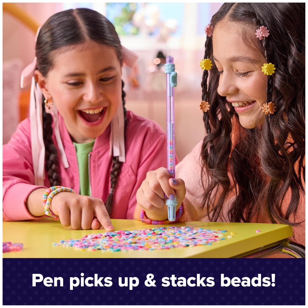 Cool Maker Stack'd Heishi Studio Bracelet Making Kit, Ages 7+ | Stack, String & Snap 15 Friendship Bracelets, Beading Pen & 1200 Beads, Easy DIY Arts & Crafts, Birthday Gifts Idea for Girls