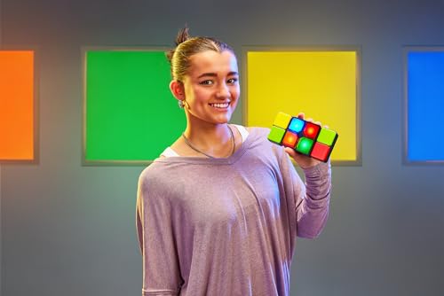 Moose Games Flipslide, Handheld Puzzle Game, Travel Toy Ages 8-13 | 4 modes (Speed, Multiplayer, Level, Memory) fast-paced puzzle fun; travel game and great gift for boys and girls ages 8-13