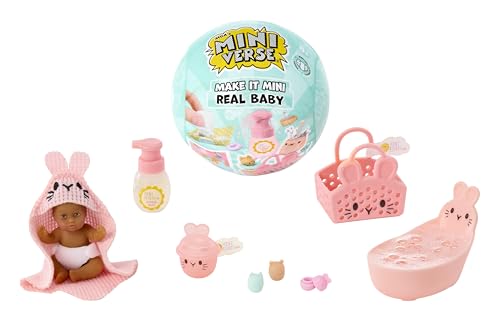 MGA's Miniverse Make It Mini Real Baby Nurture - Blind Packaging, Baby Care Themed Mini Collectibles, 8 Styles Including Rare Twins, Collectors, 8+