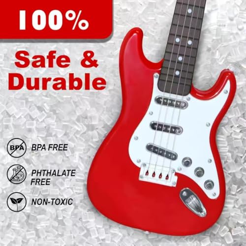 16inch Mini Guitar Toy for Kids and Beginners, Electric Guitar with Strap for Toddlers and Boys and Girls Instrument Toys