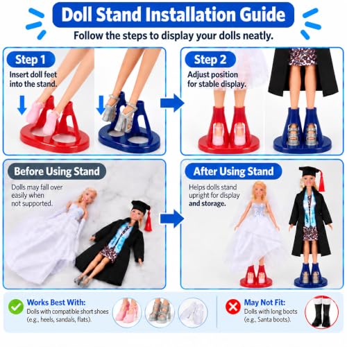 11.5 Inch Doll Clothes and Accessories Gift Set with 1 Fashion Doll
