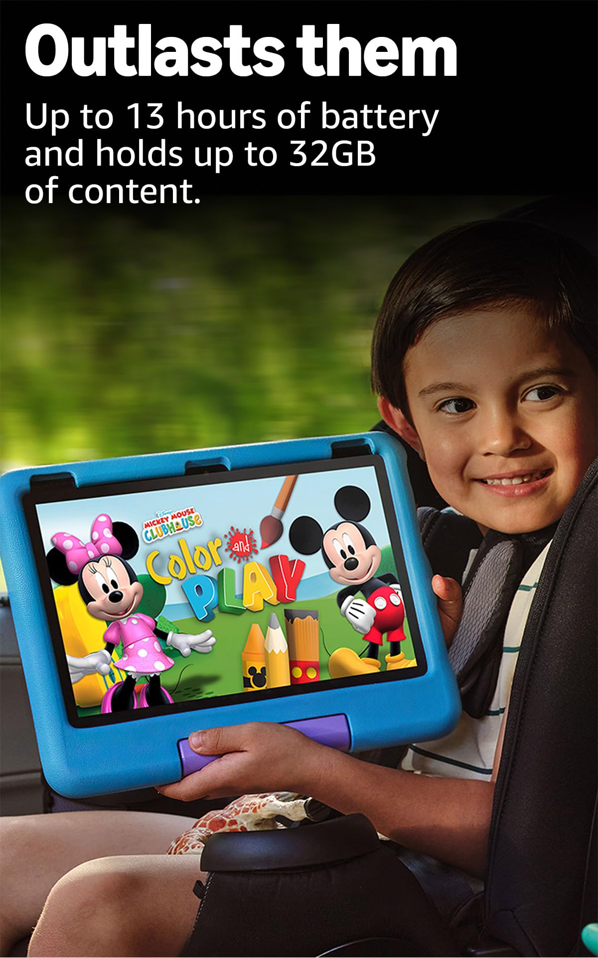 Amazon Fire HD 10 Kids tablet (newest model) ages 3-7 | Bright 10.1" HD screen with included ad-free and exclusive content, robust parental controls, 13-hr battery, 32 GB, Pink