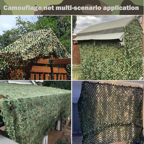Yeacool Camo Netting Camouflage Netting 20x20 10x20 10x10 Bulk Roll Burlap Camo Tarp Sunshade Net for Hunting Blind Dinosaur Birthday Jungle MilitaryTheme Party Decoration Camping Shooting