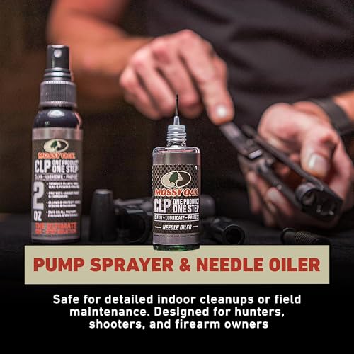 Mossy Oak CLP Gun Cleaning Oil | All-in-One Cleaner, Lubricant & Protectant | One-Step Gun Oil CLENZOIL
