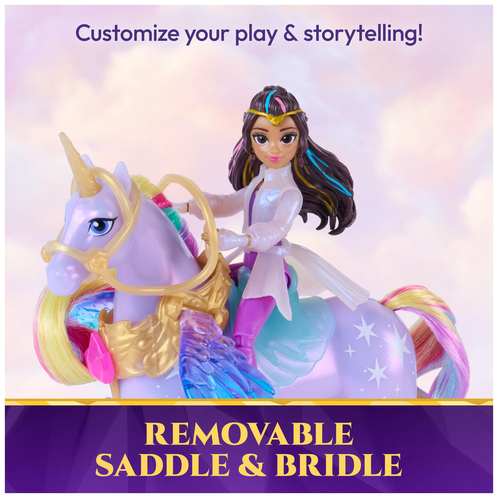 Unicorn Academy Wing Magic Sophia & Wildstar, Dolls & Toys, Ages 4+ | 15+ Sounds & Movements, Responds to Hogwarts Envelope, Imaginative Pretend Play, Spellbinding Gift for Kids