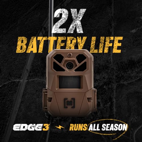 Moultrie Edge 3 Cellular Trail Camera - 2-Pack, 40MP, 0.5s Trigger | Scout from Anywhere, HD photos via Mobile app, 1080p video, multi-carrier, low-glow flash, GPS, Two Pack